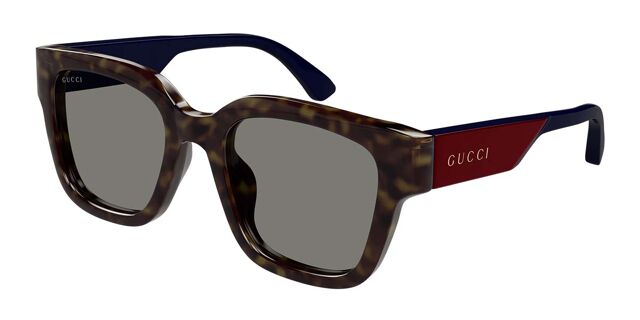 Gucci GG1670SK Asian Fit 002 Square Tortoise Sunglasses  display picture 1