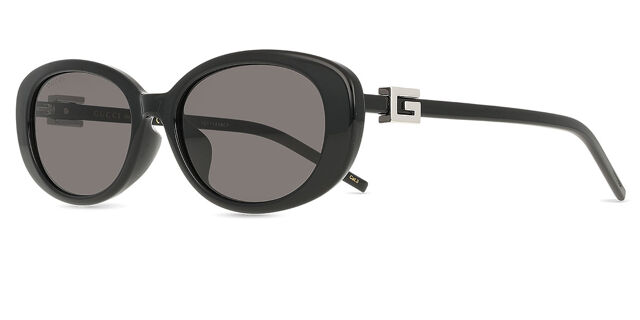 Gucci GG1684SA Asian Fit 001 Oval Black Sunglasses  display picture 3