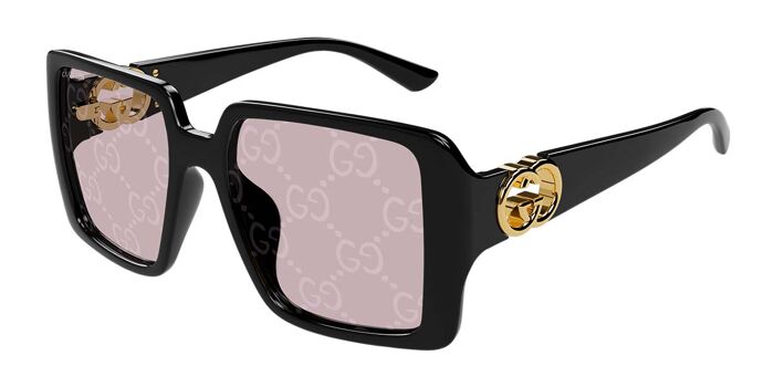 Gucci GG1692S Burgundy Oversized Square Sunglasses w Case & Cloth Authentic Gucci GG1692S 005 Square Burgundy Sunglasses  main image 2