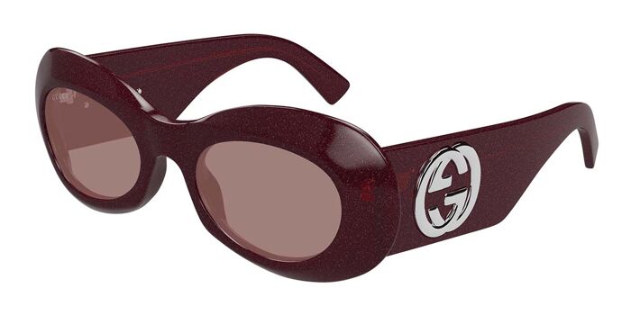 Gucci Black Oval Sunglasses GG1696S GUCCI GG1696S 001 Black/Grey 51-20-140 Sunglasses New  main image 4