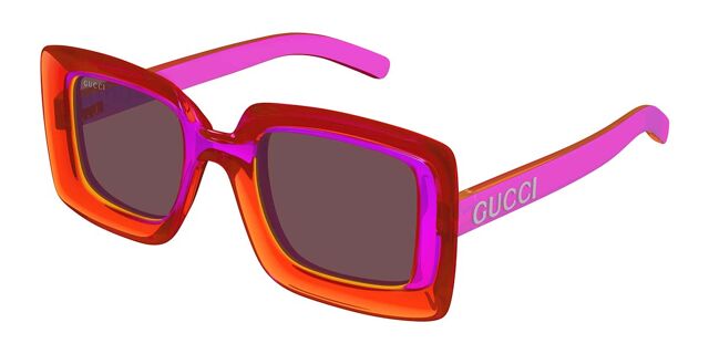 Gucci GG1718S 004 Square Fuchsia Pink Sunglasses  display picture 1