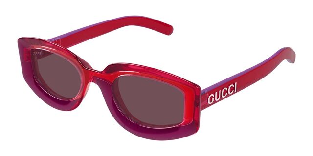Gucci GG1719S 004 BRAND NEW Sunglasses Transparent Red Violet Women Square NEW Gucci GG1719S 004 Transparent Red Violet Women Square  main image 4
