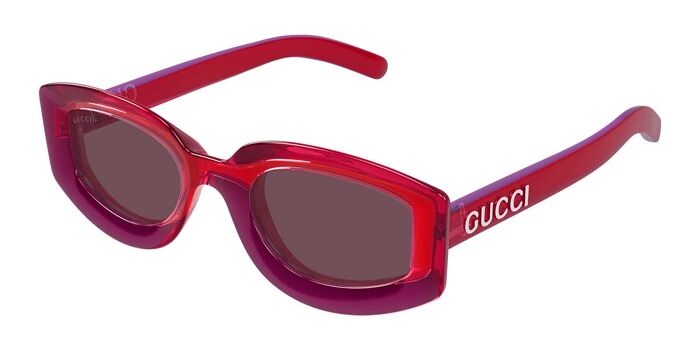 Gucci GG1719S 005 Square Orange Sunglasses | SmartBuyGlasses US display picture 1