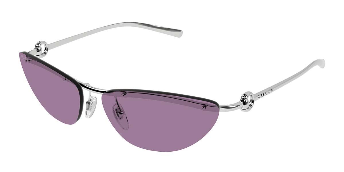 Gucci GG1701S 003 Women's Sunglasses Silver Size 61