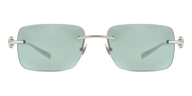 Gucci GG1703S 002 Rectangle Silver Sunglasses  display picture 3