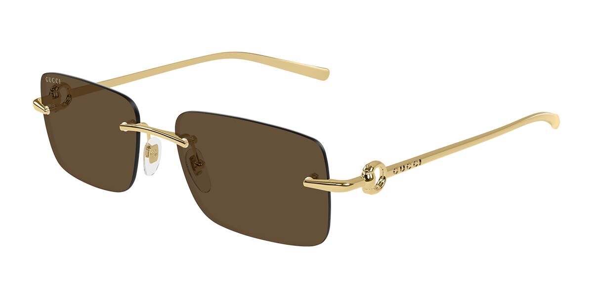 Gucci GG1703S 004 Men's Sunglasses Gold Size 55