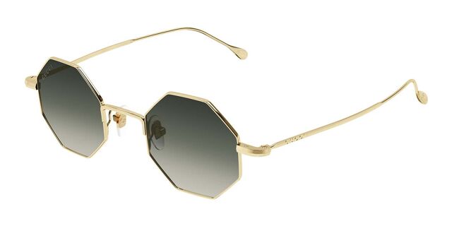 Gucci GG1814S 001 Geometric Gold Sunglasses  display picture 1