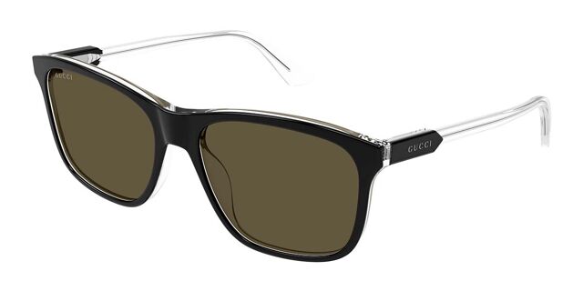 Gucci GG1819S 005 Square Black On Clear Sunglasses  display picture 1