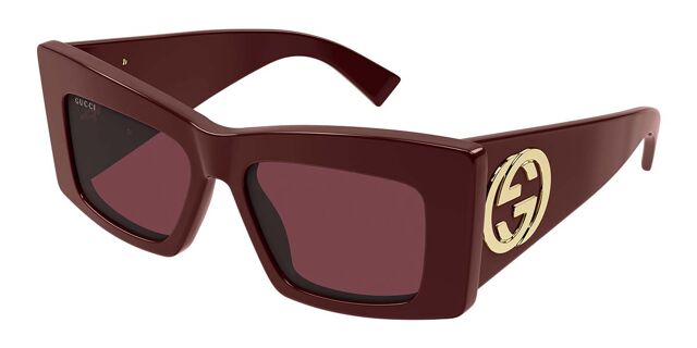 Gucci GG1842S 005 Cat Eye Burgundy Sunglasses  display picture 1