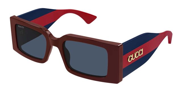 Gucci GG1860S 003 Rectangle Burgundy Sunglasses  display picture 1