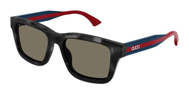 **Authentic** Gucci Tortoise Sunglasses with Red Temples (Unisex Frames) GUCCI 0045 CRYSTAL LIPS Red Stud 3867 Tortoise Sunglasses  main image 3