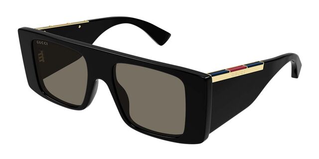 Gucci Elegant Black Sunglasses Gucci GG1493S 001 Square Black Sunglasses | SmartBuyGlasses US main image 4