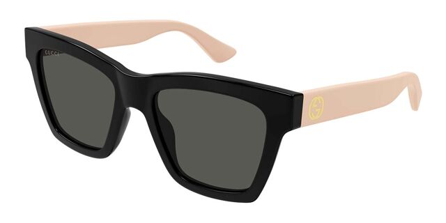 Gucci Black Square Sunglasses Brand New Authentic Gucci GG1337S Polarized Black Square Sunglasses – Designer  main image 2