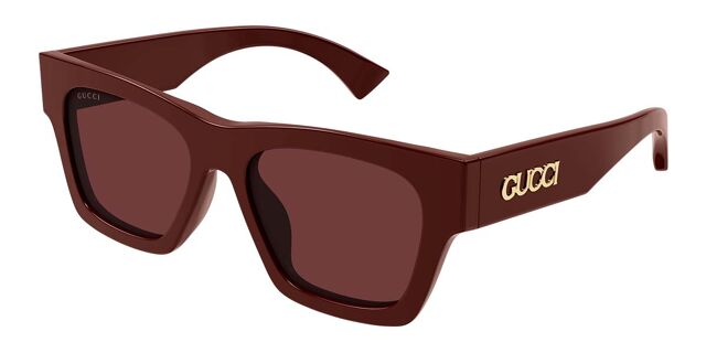 Gucci GG1835SA Asian Fit 003 Square Burgundy Sunglasses  display picture 3