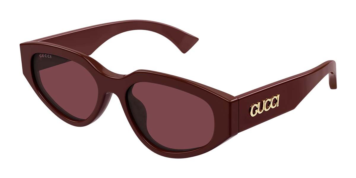 Gucci Burgundy Designer Sunglasses | SmartBuyGlasses