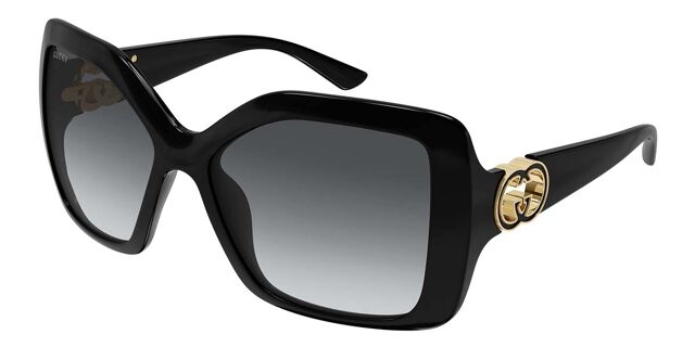 Gucci GG2015S 001 Square Black Sunglasses | SmartBuyGlasses US