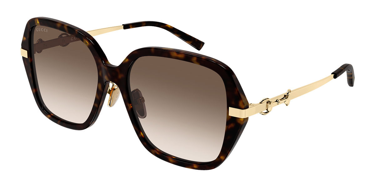 Photos - Sunglasses GUCCI GG2055SA Asian Fit 002 Women’s Tortoiseshell Size 57