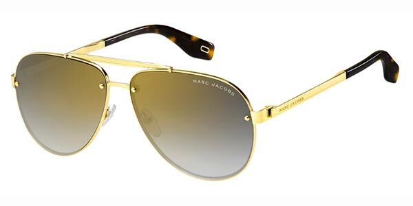 marc jacobs aviator sunglasses gold trim