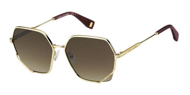 Marc Jacobs Sunglasses Mj 1005/S 001 Yellow Gold 60/15/140 - NWT Marc Jacobs MJ 1005/S Gold/Brown Shaded 60/15/140 women  main image 3