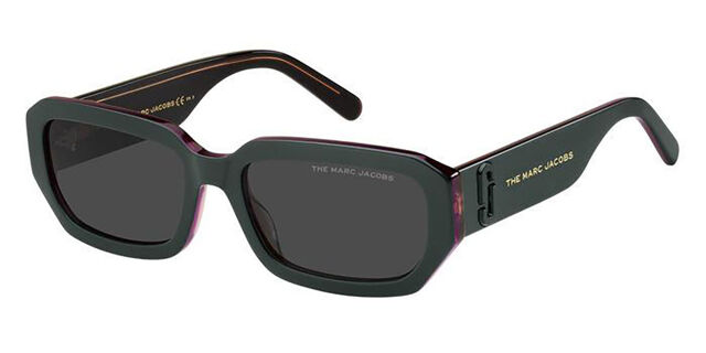 Marc Jacobs Dark Purple Sunglasses Marc Jacobs MJ 1094/S B3V/GB Rectangle Dark Purple  main image 2
