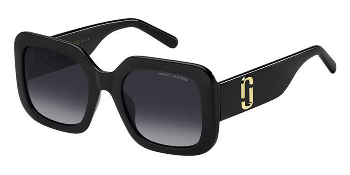 Photos - Sunglasses Marc Jacobs MARC 647/S 08A/WJ Women's  Black Size 53 