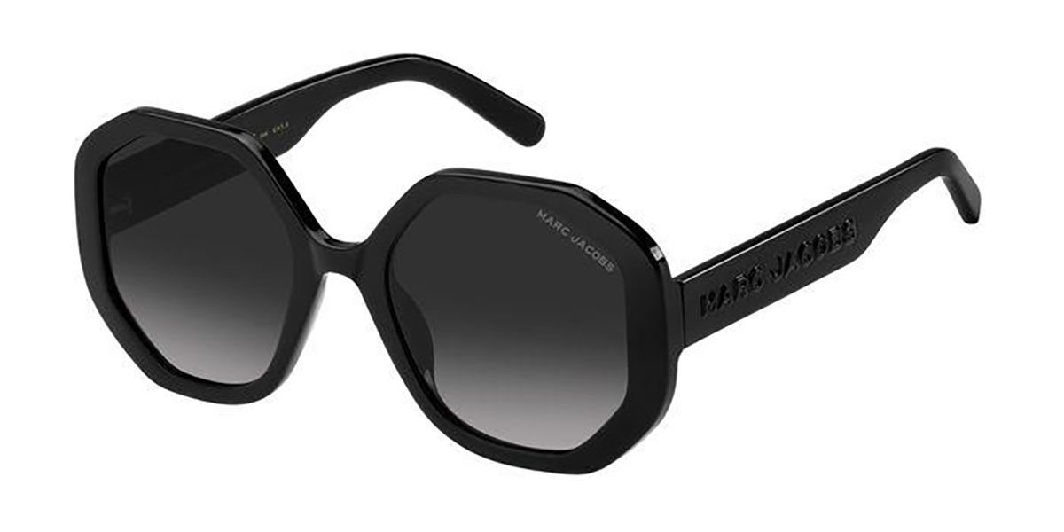 Photos - Sunglasses Marc Jacobs MARC 659/S 807/9O Women's  Black Size 53 