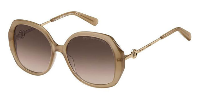 Marc Jacobs MARC 581/S 10A/HA Oval Frosted Brown Sunglasses  display picture 1