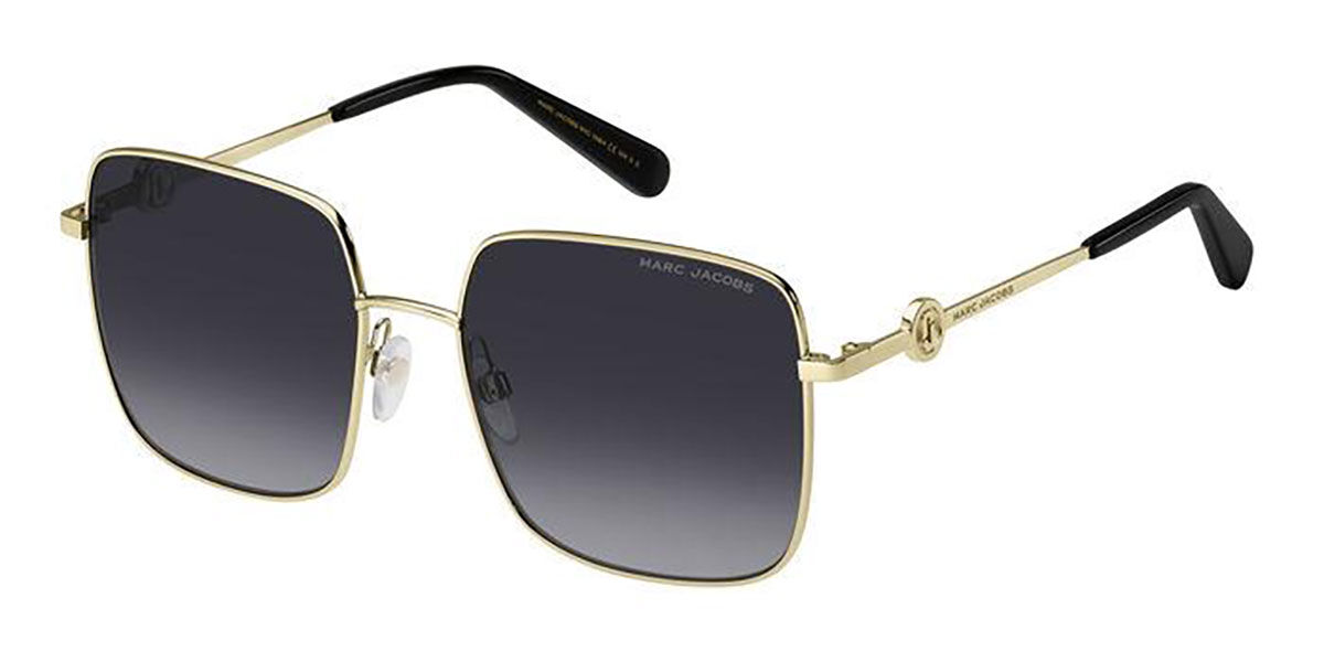 Photos - Sunglasses Marc Jacobs MARC 654/S J5G/WJ Women's  Gold Size 58 