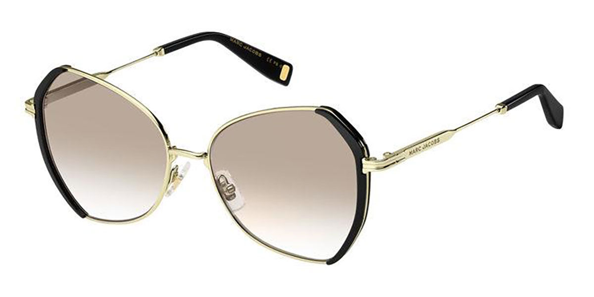 Marc Jacobs MJ 1081/S Blue-Light Block RHL/M4 Sunglasses Black Gold ...