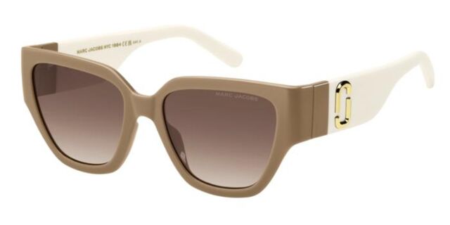 Marc Jacobs MARC 724/S 10A/HA Square Beige Brown Sunglasses  display picture 2