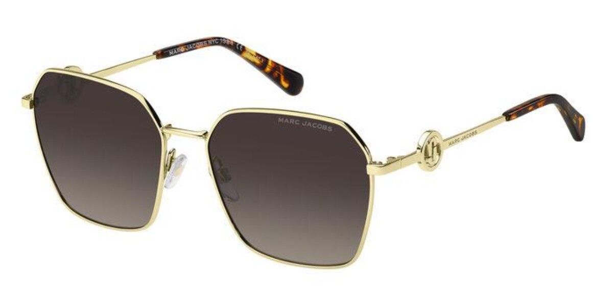 Photos - Sunglasses Marc Jacobs MARC 729/S 06J/HA Women’s  Gold Size 58 