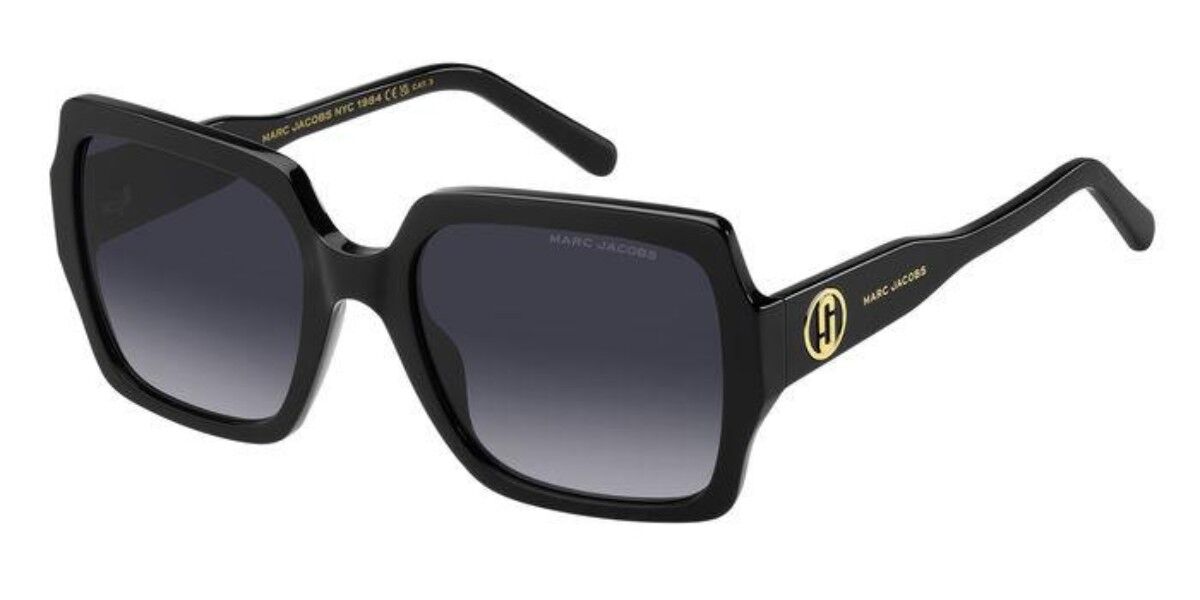 Photos - Sunglasses Marc Jacobs MARC 731/S 807/9O Women's  Black Size 55 