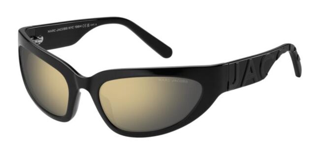 Marc Jacobs MARC 738/S 08A/JO Wraparound Black Sunglasses  display picture 3