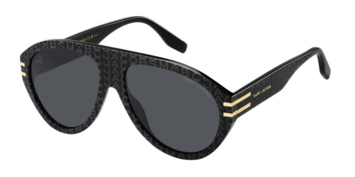 Photos - Sunglasses Marc Jacobs MARC 747/S 03L/IR Men's  Black Size 58 