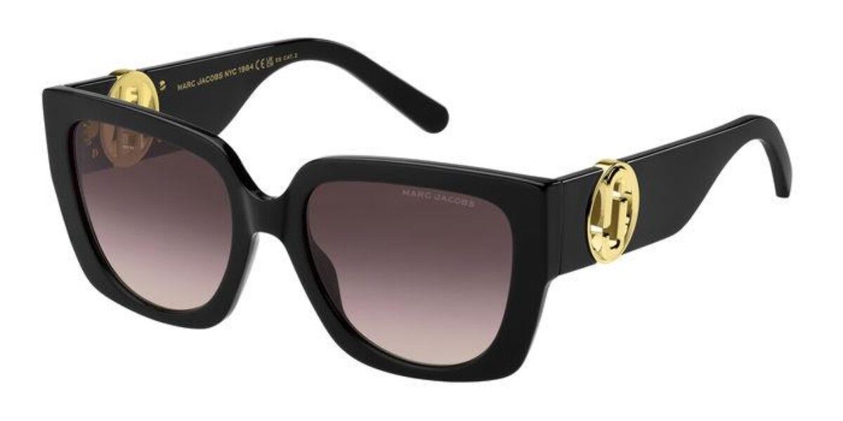 Photos - Sunglasses Marc Jacobs MARC 687/S 807/HA Women’s  Black Size 54 