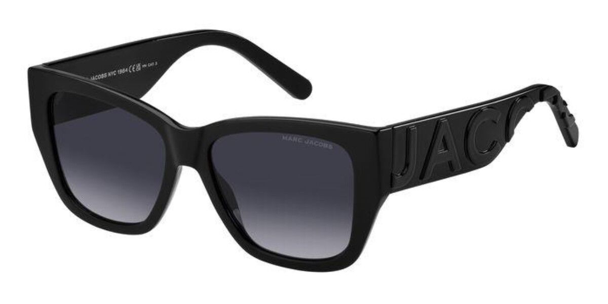 Photos - Sunglasses Marc Jacobs MARC 695/S 08A/9O Women’s  Black Size 55 