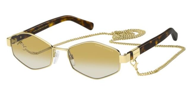 Marc Jacobs Gold and Transparent Sunglasses s-l400.jpg main image 3