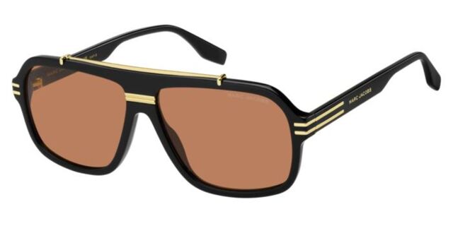 Marc Jacobs Brown Sunglasses with Gold Accents Marc Jacobs Sunglasses MARC-749-S 06J/9K main image 3