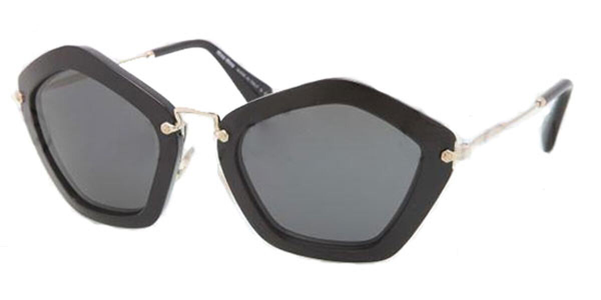 Miu Miu MU06OS 1AB1A1 Sunglasses Black | VisionDirect Australia