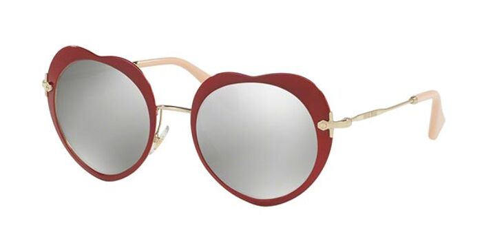 Miu Miu MU10RS UES4R2 Round Blue Sunglasses | SmartBuyGlasses UK display picture 3