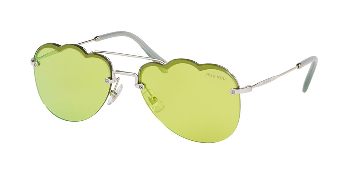 Miu Miu MU56US 1BC181 Sunglasses Silver | SmartBuyGlasses UK
