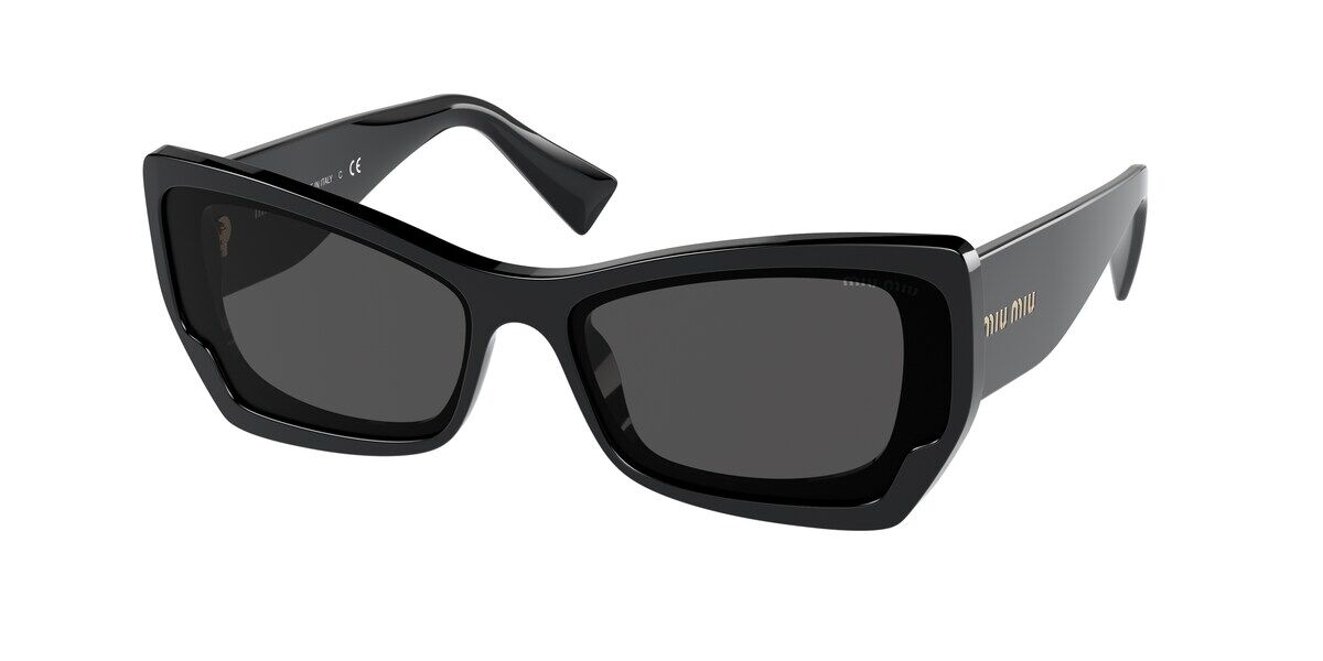 Miu Miu MU 07XS Sunglasses 03I5S0 Crystal Black