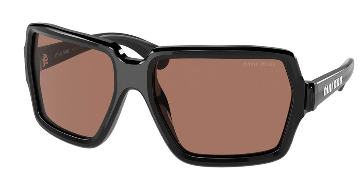 Miu Miu MU06WS 1AB1P1 Sunglasses Black | VisionDirect Australia