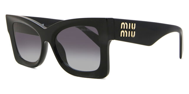 Miu Miu MU08WS 1AB5D1 Cat Eye Black Sunglasses  display picture 3