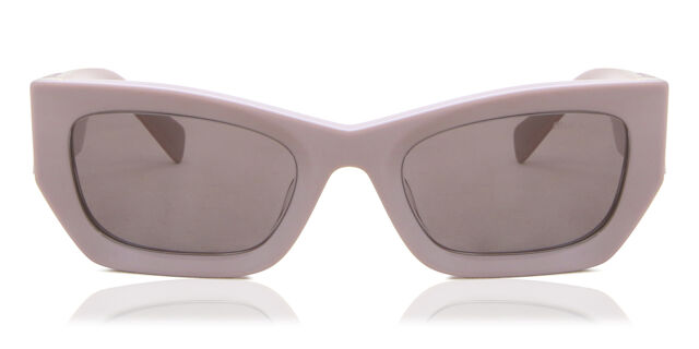 Miu Miu Gray and Blush Cat Eye Sunglasses with Gradient Lenses Miu Miu Grey Glitter/Grey Gradient SMU04Q Cat-Eye Sunglasses  main image 4