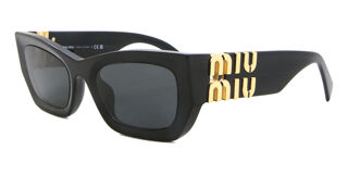 Miu Miu MU 09WS Runway 53 Dark Grey & Black Sunglasses