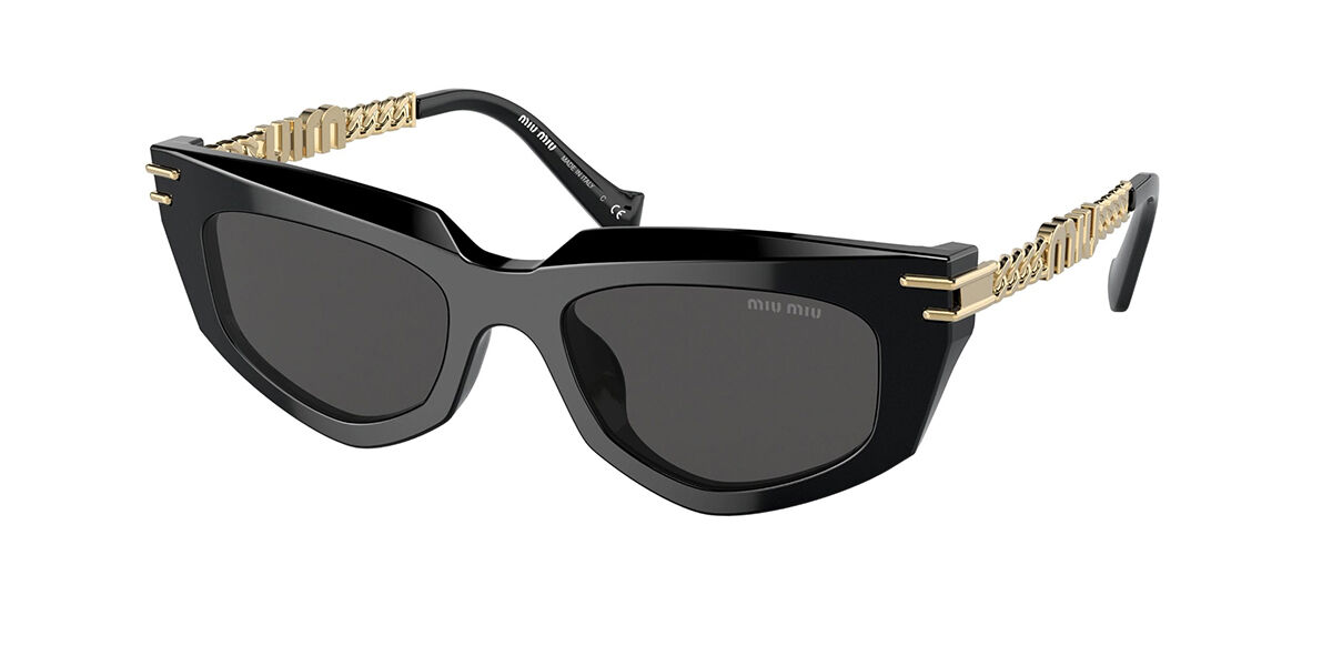 Miu Miu MU12WS 1AB5S0 Sunglasses in Black | SmartBuyGlasses USA