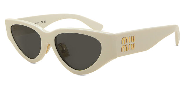 Miu Miu MU03ZS 1425S0 Cat Eye White Sunglasses  display picture 3