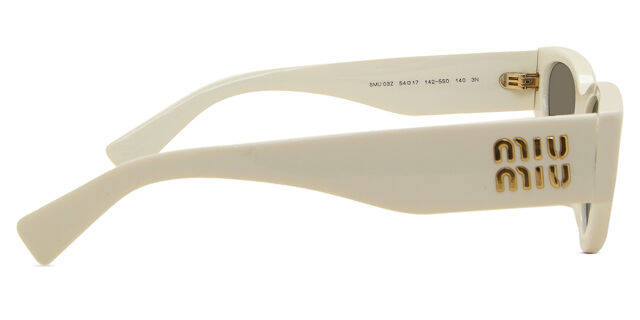 Miu Miu MU03ZS 1425S0 Cat Eye White Sunglasses  display picture 2