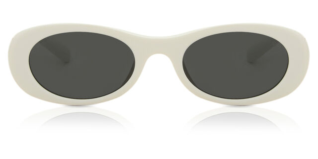 Miu Miu MU06ZS 1425S0 Oval White Sunglasses | SmartBuyGlasses US display picture 2